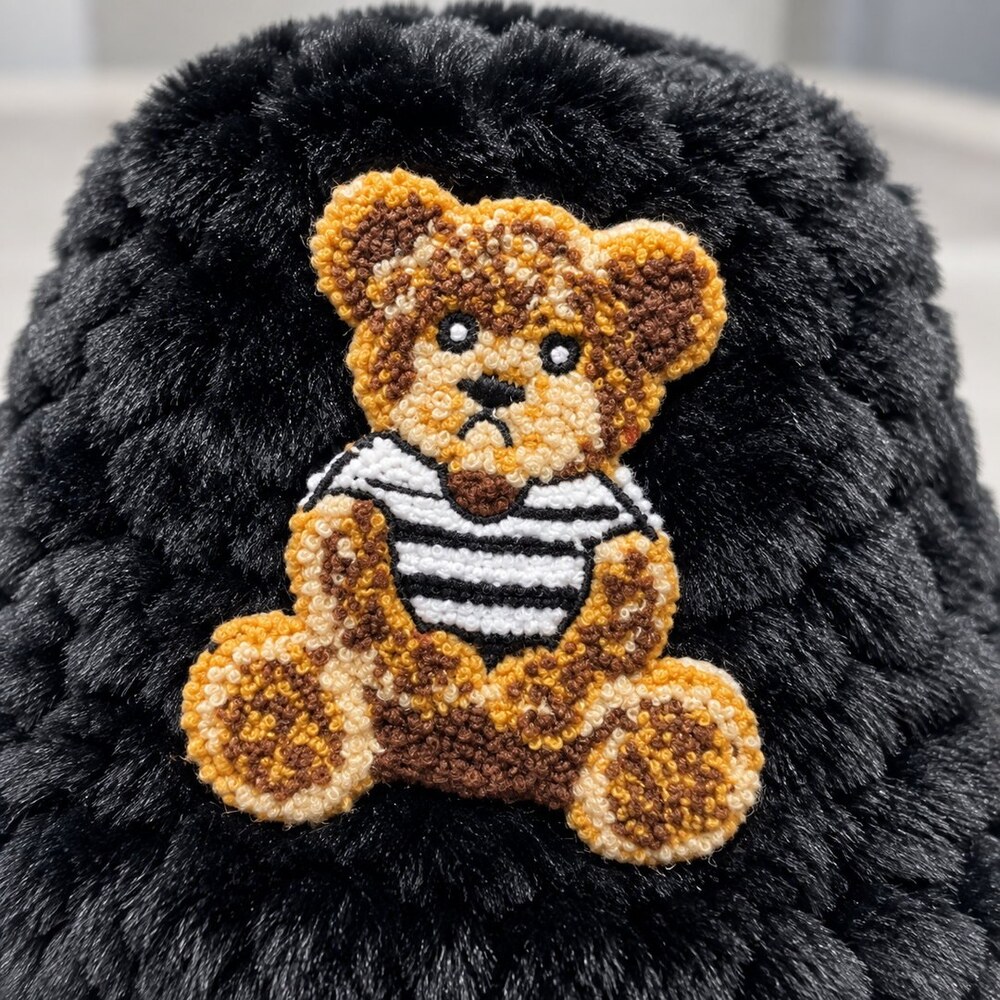 Dior Black Teddy Faux Fur Bucket Hat - Picture 5 of 6